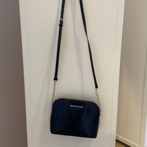 Michael Kors Black Large Dome Crossbody Bag